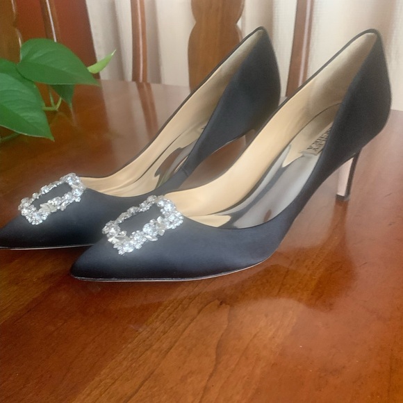 BADGLEY MISCHKA black statin heels - Picture 6 of 7
